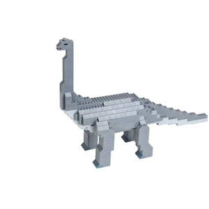 Strictly Briks - Brontosaurus Classic Briks Dinosaur Building Set - 467 Piece Toy - 100% Compatible with All Major Building Brick Brands