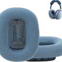 Ear Cushions Replacement for AirPods Max Headphones,Mesh Fabric Covered Earpads with Memory Foam and Magnet (Sky Blue)
