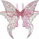 Adult Fairy Wings (35.43 x 31.5) Butterfly Wings Costume Accessory for Women's Easter Halloween Cosplay Parties (Pink)