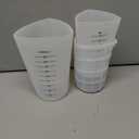 Tablecraft Flexible Measuring Cups, Silicone, Set of 3, Includes: 1, 2 & 4 Cups, White