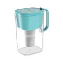HOMEWATER 10-Cup Pitcher Filter (Teal)  BPA-Free, High-Capacity 2.4L Pitcher with Fast-Flow Carbon Filter, Wide Mouth for Easy Pouring, Removable Filter Replacement, Locking Lid, and Dishwasher-Safe