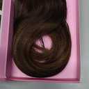 PANEWAY OVO Hair Extensions Real Human Hair Dual Hand Tied Invisible Weft Hair Extensions for Volume & Length Lightweight, Natural-Looking(#P2/8/T2,16Inch)