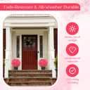 Suncalla 2 Pack 20" Artificial Geraniums Flowers Outdoor Decoration, Faux Geraniums Bush Potted Plants, UV Resistant Fake Flowers for Front Porch, Patio, Garden, Yard, Indoor Decor(Pink)