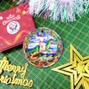 3 x 2025 Christmas Ornament – Funny Jesus Riding Dinosaur Xmas Tree Decoration, Religious Humor Holiday Ornament Gift