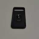 for Google Pixel 9a Case with Screen Protector+Camera Lens Protector,Heavy Duty Shockproof Full Body Protective Cover Built in Rotatable Metal Ring Holder Kickstand,2025 Black Matte