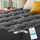 BEDLORE King Mattress Topper , Thick Pillow Top Mattress Pad
Stretchable Pockets Fit 6"-18" Mattress, Soft Breathable Mattress Topper for Back Pain Relief and Hot Sleepers(Dark Gray)