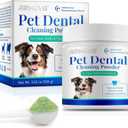 ARMOYA Dog Dental Powder - Teeth Cleaning Powder for Dogs - Dog Dental Care - Plaque & Bad Breath Off Powder Dog - Dental Care Supplies for Dogs