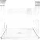 Crystal Clear Latch Boxes with Handle - 9 Qt Storage Containers, Plastic Bins with Lids for Storage & Organizer, Refrigerator Organizer Bins(36 QT, 4 Pack)