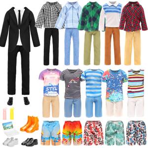 12 Pcs Doll Clothes and Shoes for Boy Dolls, 2 Sets Suit 2 Short Sleeves 2 Shorts 2 Beach Pants 4 Shoes, Fashion Casual Outfits for 11 inch Boy Dolls Brithday Gift, in Random 12 Pcs Doll Clothes and Shoes for Boy Dolls, 2 Sets Suit 2 Short Sleeves 2 Shorts 2 Beach Pants 4 Shoes, Fashion Casual Outfits for 11 inch Boy Dolls Brithday Gift, in Random