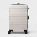 Sweetcrispy Carry on Luggage, Hard Shell ABS, Double Spinner Wheels Lightweight Suitcase TSA Lock, Cream White, 20 Inch