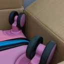 LARVENDER Expandable Carry on Luggage Suitcase with Wheels, Cotton Candy, 3 Piece Set