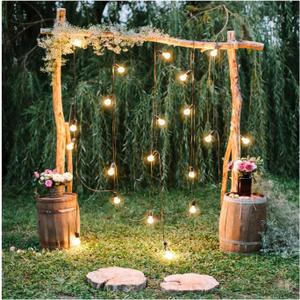 Baocicco 8x8ft Rustic Wedding Backdrops for Photography Engagement Ceremony Yard Garden Park Forest Wedding Decorations Countryside Style Party Photo Backdrop Birthday Girls Couples Studio Props