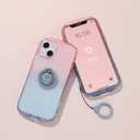 iFace Ombre Clear Case with Grip for iPhone 14 Pro (6.1") [Look in Lolly Series] Shockproof Transparent Gradient Color Protective Cover [Drop Tested] [Wireless Charging Compatible] - Lemon Sapphire