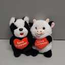 Plush Stuffed Animal Toy Love Forever Heart gift, Pack of 2.