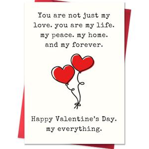 3 x IDU Valentines Day Card,Valentines Day Cards Gifts for Him Her,Valentines Day Card for Husband Wife Boyfriend Girlfriend Couples Men Women Fiance Fiancee