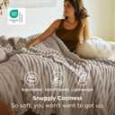 Bedsure GentleSoft California King Size Blanket for Bed - Cozy Soft Blankets for Women, Cute Large Throws for Girls, Beige, 102x96 Inches
