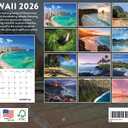 Hawaii Calendar 2026 Hawaiian Tropical Gifts Beach Maui Kauai Wall 12 Month Monthly HI Scenic Souvenirs Hawaiian Themed Gifts | American Made In The USA
