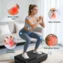 Vibration Plate Exercise Machine, Full Body Vibrating Platform for Lymphatic Drainage Weight Loss, 99 Levels Shake Plate with LED Display for Women, Black