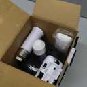 Socket Fan Light with Remote, 18" Wood Dimmable LED Small Ceiling Fans with Lights, 3 Colors 3000K-6500K Replacement Light Bulb Fan for Bedroom Kitchen Living Room Garage