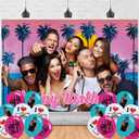Jersey Shore Birthday Party Backdrop and Decoration - TV Series Banner Shoot Photo Background Props for Boys and Girls - 5x3ft