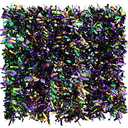 BBTO 6 Pcs 39.4 ft Mardi Gras Tinsel Garland Decoration Metallic Festooning Garland Purple Gold Green Streamers Hanging Glitter Fringe Tinsel for Mardi Gras Carnival Party New Year Decor, Set of 2