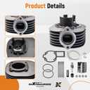 maXpeedingrods 11210-40B01 80cc Cylinder Piston Gasket Top End Kit for Suzuki Quadsport LT80 1987-2006 for Kawasaki KFX80 03-06