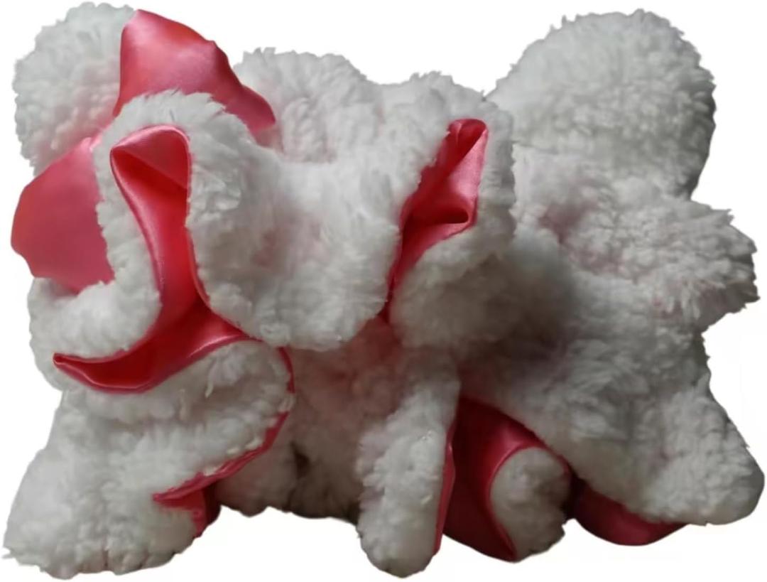 Cute Cat Ear Luxury Satin Lined Sleep Bonnet- Fluffy Fleece Cat Exterior with Pink Satin Trim for Women- Protects Curly, Natural and Braided Hair- Soft, Warm, No-Slip Night Cap