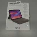 Logitech Combo Touch, Detachable iPad Keyboard Case (10th gen and A16) with Large Precision Trackpad, Full-Size Backlit Keyboard, and Smart Connector Technology - Oxford Gray