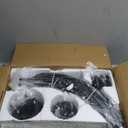 Black Wagon Wheel Chandelier 32 inch,12-Light Farmhouse Wagon Wheel Chandeliers Round Industrial Ceiling Light fixtures for Outdoor Porch high Ceilings Living Dining Room Foyer Entryway