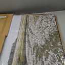 InSimSea Framed Canvas Wall Art Vintage Decor, Classical Grassland Paintings Large Wall Art, Meadow Full of Flowers Wall Hanging Decor for Living Room Farmhouse Bathroom, 20"x30" (Halligblte)