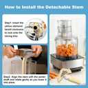 DLC-039ATX-1 Food Processor Compatible with Cuisinart 14 Cup Food Processor, Detachable Stem Compatible with DFP-14, DLC-2014 & MP-14 Models
