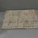 LIVEBOX Washable Rug 2x3 Kitchen Mats for Floor Entryway, Non Slip Front Door Mat for Bathroom Hallway, Boho Low-Pile Small Carpet Farmhouse Throw Indoor Rugs for Bath Sink, Tan (2'x3', Tan)