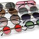 LoengMax Sunglasses Organizer - Clear Eyeglasses Display - Eyeglasses Storage - Essential Oils Holder(4 Layer)