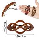 Atoden Flat Hair Clips Barrettes for Thick Thin Fine Hair 6Pcs French Barrette Glossy Large Hair Slides Non Slip Strong Hold Clamps Vintage 90s Accessories for Women Girls Gifts