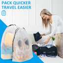 Clear Shoe Bags - 10 PCS, 15.7" x 11.8", Drawstring Travel Shoe Bags for Packing, Waterproof Dustproof Portable Shoe Storage for Men and Women
