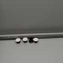 Homease Tension Shower Curtain Rods 43.3-63 Inch Room Divider Never Rust Adjustable Spring Rods for Window Bathroom Balcony Storeroom Laundry Non-slip No Drilling Easy to Install Black Matte