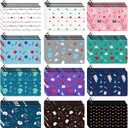 Hillban 36 Pcs Nurse Gifts for Women Makeup Bags Survival Kit Cosmetic Bags Birthday Christmas Gifts for Nurse Practitioner Nursing Zipper Pouch Supplies, 12 Styles