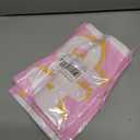3 x 1st Birthday Decorations GirlPlastic Backdrop - 65" x 19.7" 1st Birthday Banner in Pink, Large First Birthday Decorations for Girl, Photography & Baby Party Supplies