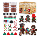 8Pack Christmas Gingerbread Man Crafts Kit - Air Dry Clay Gingerbread Man Crafts for Kids,Modeling Clay DIY Kit for Kids,Great for Birthday Parties,School Winter Party Fun,for Age 3+