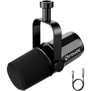 FDUCE XLR Dynamic Microphone for Vocal Recording, Podcasting, Gaming, Live Streaming&Broadcasting, All Metal Cardioid Mic, Voice-Isolating Technology SL40X