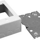 Legrand - Wiremold Starter Box, Extra Deep Wiremold Outlet Box, White On-Wall Conduit Connector for Wiremold Box and Wiremold Raceway, BW35