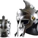 THOR INSTRUMENTS Medieval Wearable Gladiator Maximus Helmet Full Size Halloween Costumes Rustic Vintage Home Decor Gifts
