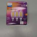 PHILIPS LED 60W BA11 E12 Chandelier Bulbs 3-Pack Ultra Definition Soft White (2700K) 500 Lumen (5W = 60W) Dimmable Flicker-Free LED Candelabra Bulbs