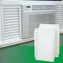 Window Air Conditioner Side Insulated Panel, 2PIC Insulation Panels Window Seal Kit With 4 pressure strips, WinterSummer Winter Heat and Draft Insulating High resilience foam cotton
