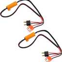 2PCS H7 Car LED Light Resistor Kit, 2PCS 50W Vehicle Error Flicker Resistor Canceller Decoder, Automotive Fog Light Turn Signals Decoder, Universal for SUV Automobile Lorry
