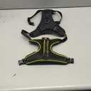 Rechargeable LED Dog Harness - No Pull, 4 Point Adjustable, Small/Medium/Large/X-Large Sizes (Black-Green)