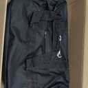 Expandable Extra Large Travel Oxford Duffel Bag with Wheels Waterproof Lightweight Traveling Foldable Suitcase (Black, L - 6 wheels)