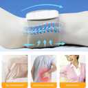 Lumbar Support Pillow for Sleeping Adjustable Waist Cushion for Lower Back Gap Breathable Ice-Silk Memory Foam for Side & Back Sleepers, Bed & Sofa Rest, Large