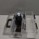 Lifewit Trading Card Storage Box with 8 Adjustable Dividers, Reinforced Latch Deck Box with Writable Labels, Stackable Case Fit for MTG, Sport Cards up to 900 Unsleeve(180 with Toploader), 2 Pack