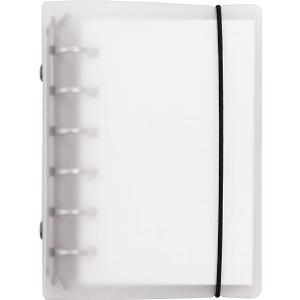 Zelten Colorful PP Cover Ring Binder File Folder for Loose Leaf Sheet Protectors with Notebook Refill/Personal Organizer(A7 6 Holes Mini Set, White)
